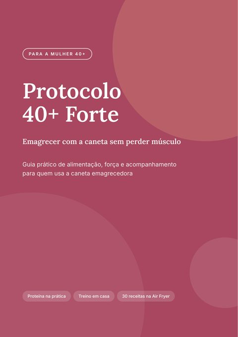 Capa do ebook Protocolo 40+ Forte