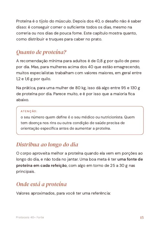 Página do capítulo 3, Proteína na prática